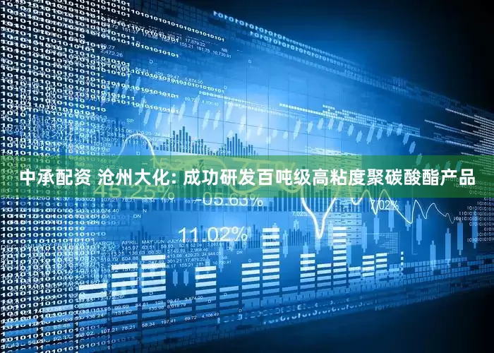中承配资 沧州大化: 成功研发百吨级高粘度聚碳酸酯产品